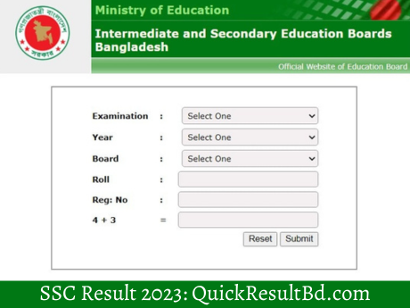 ssc result 2023 education board